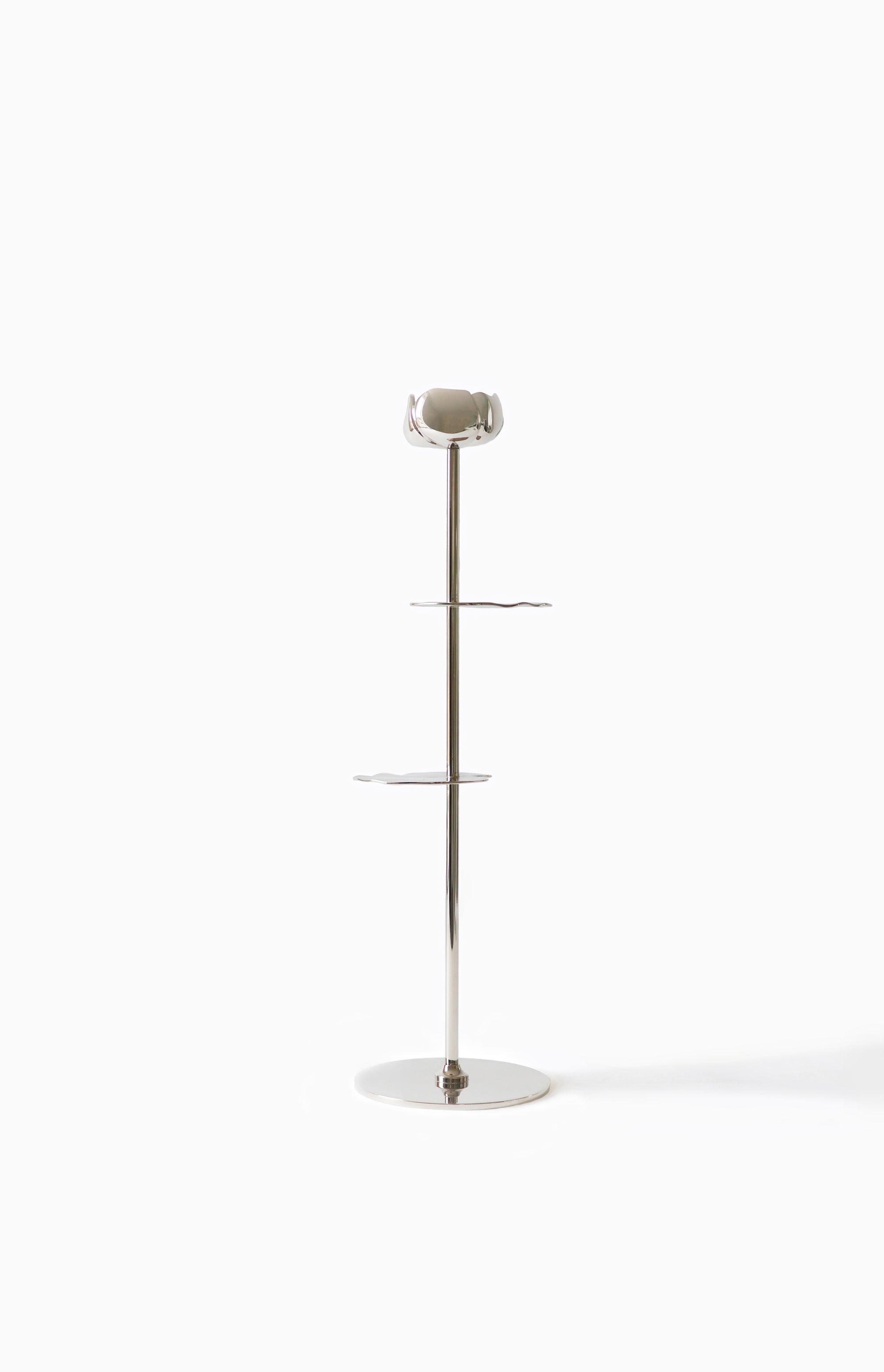 Ninfea Alta Ljusstake 40 cm Förnicklad Mässing