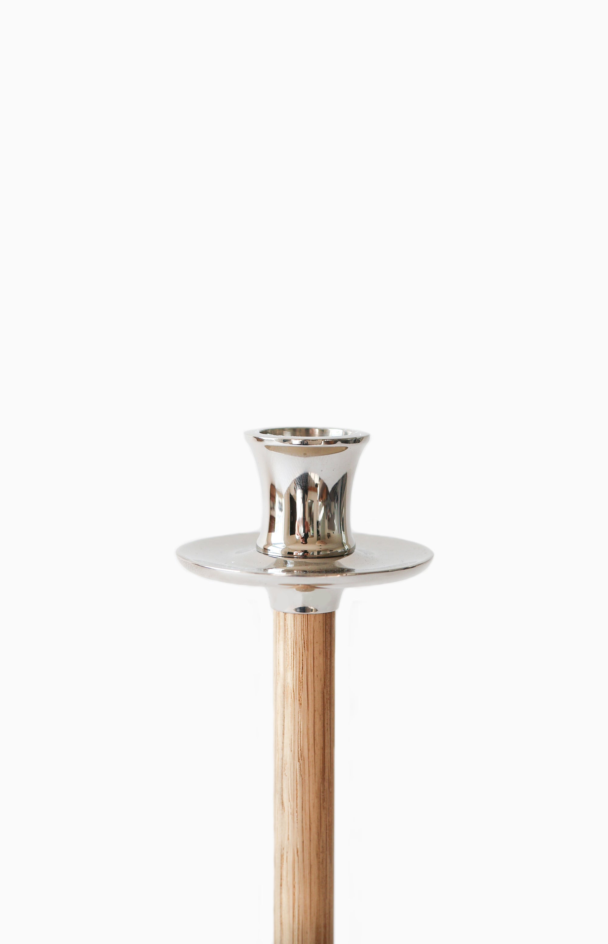 Alto Basso Ljusstake 35 cm Trä/Silver