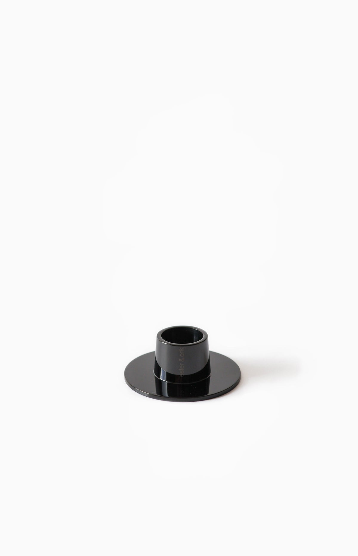 Ljusstake Medium Svart Blank 2-PACK