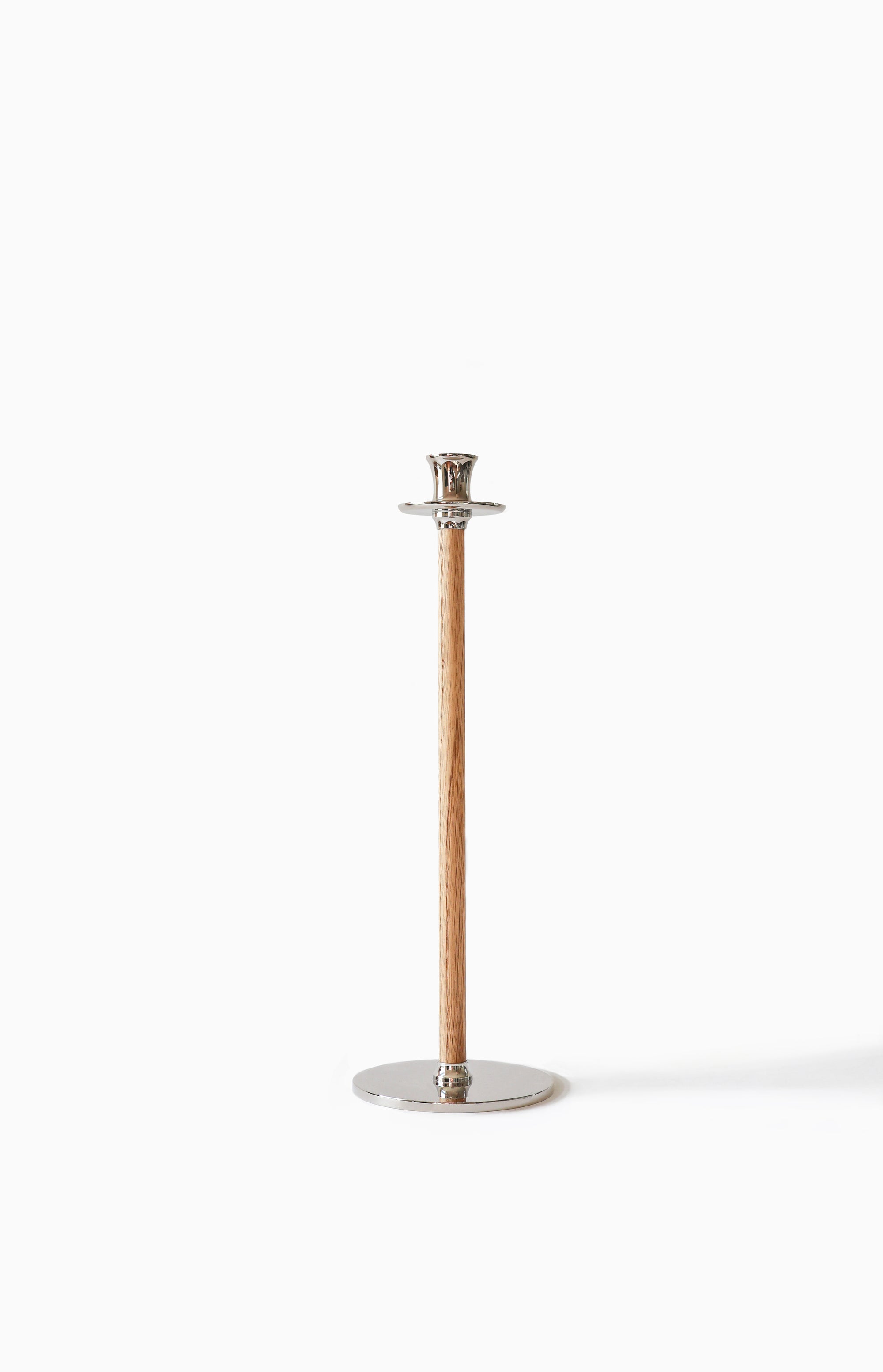Alto Basso Ljusstake 35 cm Trä/Silver