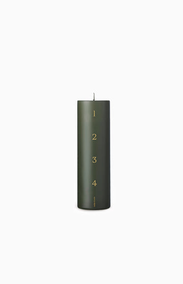 Adventsljus 1–4 Grön Jord (70) 20 cm