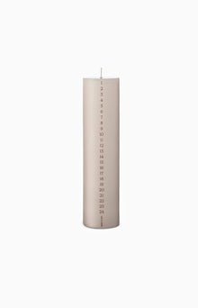 Kalenderljus 1–24 Linen Grey (22) 25 cm