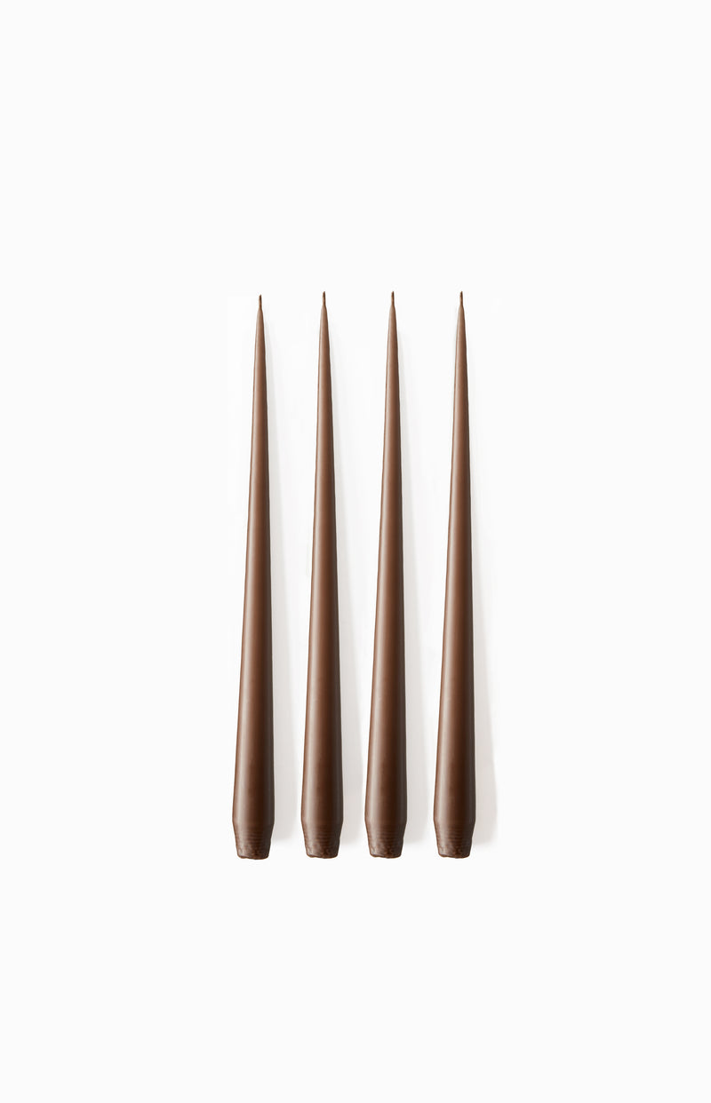 Avsmalnande Ljus Hazelnut (25) 32 cm