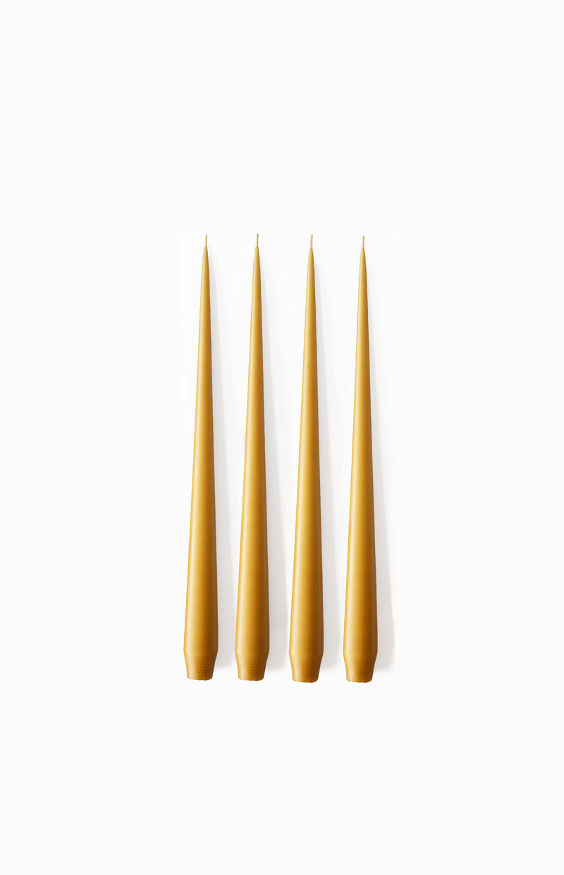 Avsmalnande Ljus Amber (76) 32 cm