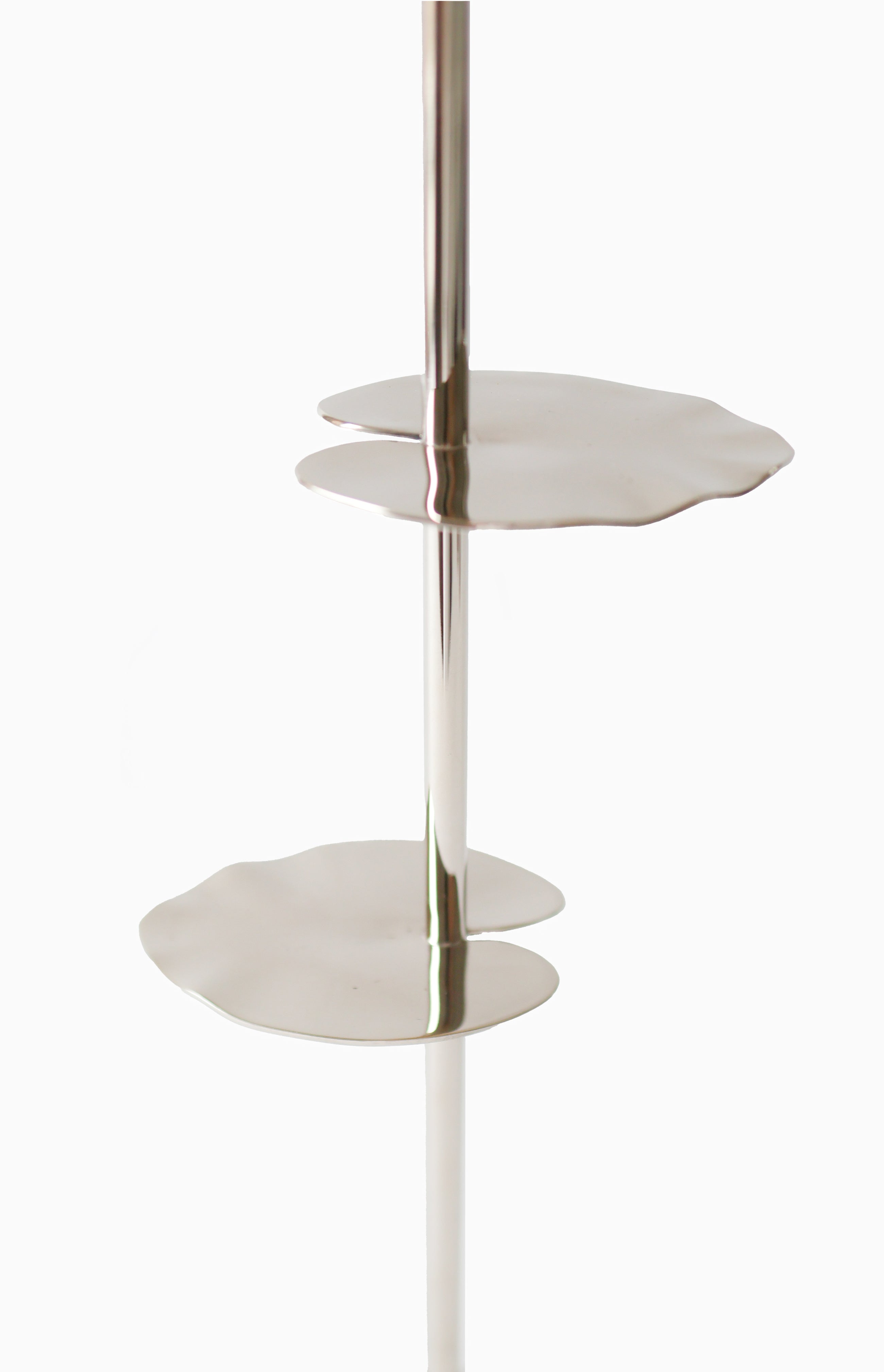 Ninfea Alta Ljusstake 40 cm Förnicklad Mässing
